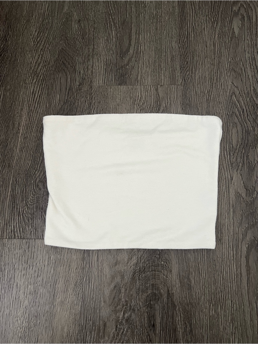 Tiger Mist White Strapless Tube Top